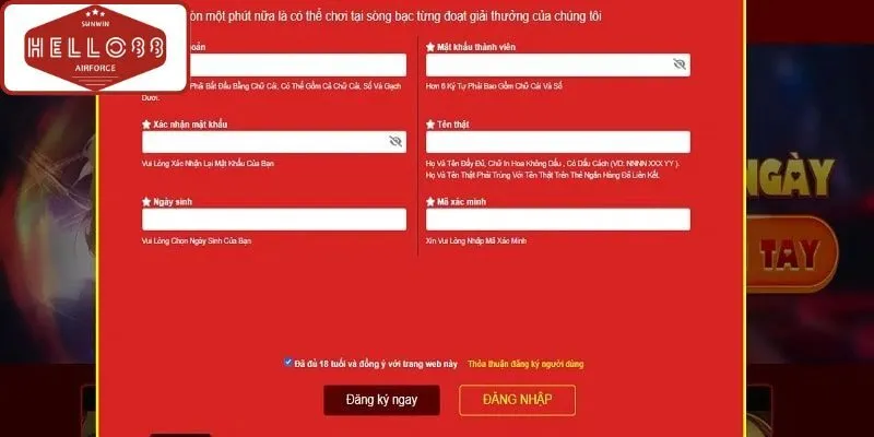 Chi tiết các bước thực hiện đăng ký