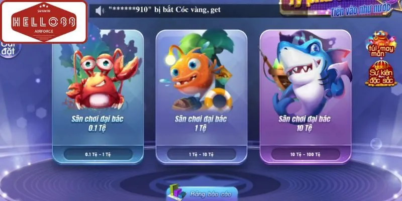 Tìm hiểu sảnh game bắn cá Hello88